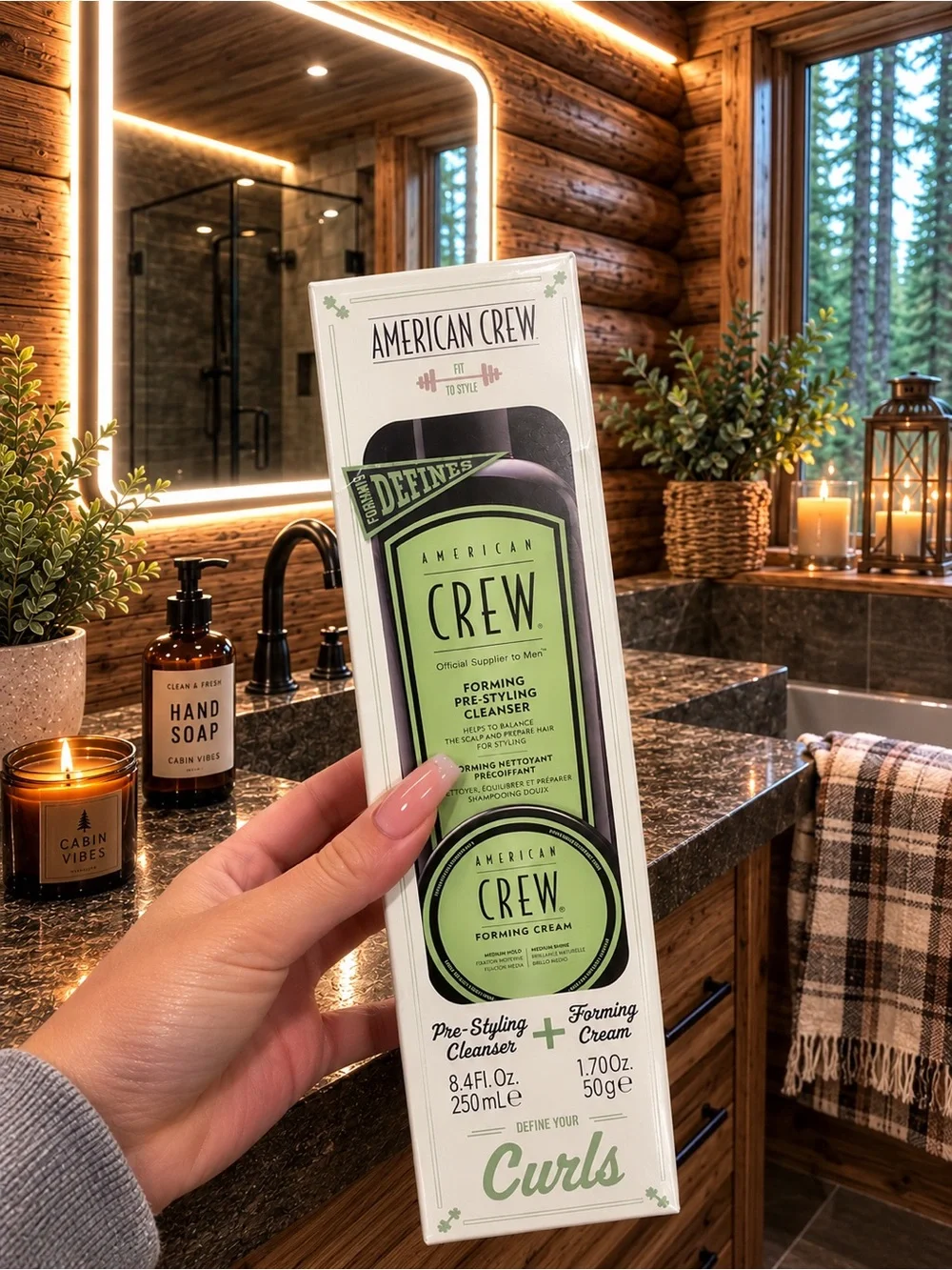 Curls Pre-Styling Cleaner + Forming Cream - Green